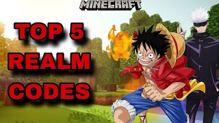 NEW TOP 5 BEST REALM CODES FOR MINECRAFT BEDROCK EDITION [upl. by Kennedy]