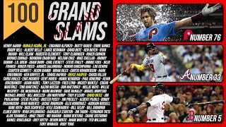 The 100 Best Grand Slams in MLB History [upl. by Luebke]