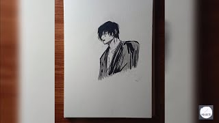 How to draw ghost of zenin clan toji  Toji fushiguro  how to draw step by step  Maarts [upl. by Corvese]