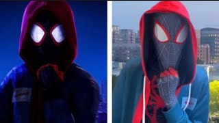 Liveaction Recreating into the spiderverse leap of faith  what’s up danger [upl. by Negaem416]