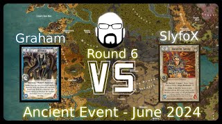 Ancient Event  Round 6  Graham vs SlyfoX  Warlord Saga of the Storm CCG [upl. by Cuda]