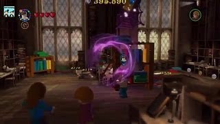 Lego Harry Potter Years 57 Walkthrough  libeary [upl. by Atiugal284]