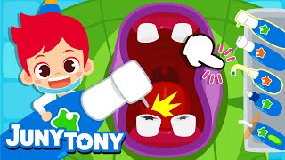 Jugando al Dentista  JunyTony Canciones Populares  Ser Dentista  JunyTony en español [upl. by Ailemaj226]