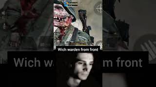 Witch Wardens face is really strange callofduty codmobile [upl. by Sudnak550]