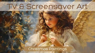 TV amp Screensaver Art Christmas Paintings Slideshow  Christmas Collection  Christmas TV Art [upl. by Stevena]