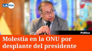 Molestia en la ONU por desplante del presidente Gustavo Petro [upl. by Body]