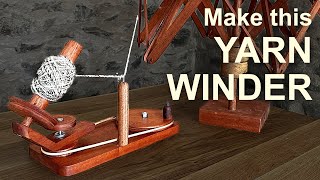 DIY Yarn Winder  step by step woodworking guide [upl. by Curnin]