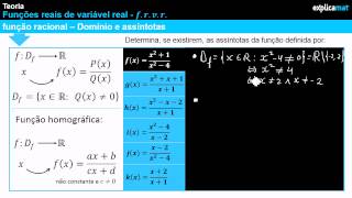Funções Racionais  Assíntotas [upl. by Elohcin276]
