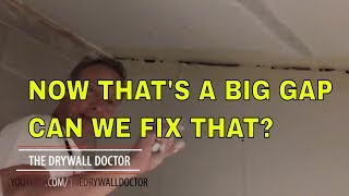 How to Fix Gaps in drywall angles by Hand [upl. by Merlina849]