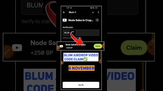 Node Sales in Crypto Blum Video Code Node Sales in Crypto Blum Today Verification Keyword Today Code [upl. by Ramled501]