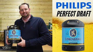 Philips Perfect Draft Lowenbrau lager keg review for perfectdraft home beer machine [upl. by Nnave949]