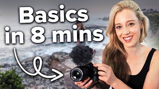 Learn Videography Basics in 8 Minutes Beginners Tutorial [upl. by Jeffy]