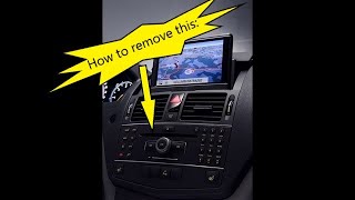 Mercedes W204 C Class How to Remove COMAND Command APS Navigation Head Unit [upl. by Hiroko]