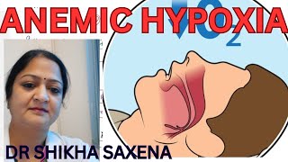 Anemic Hypoxia Types of Hypoxia Telegram httpstmedrshikhasaxenahumanphysiology [upl. by Rednirah]