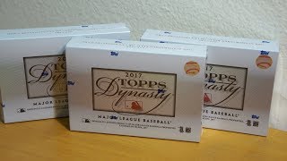 2017 Topps Dynasty Case 2  Boxes 35 Pretty much as expected [upl. by Oap]