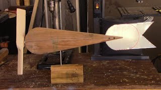 How to make a simple Whirligig wind spinner with sheet metal tail amp Wood propeller [upl. by Mansur787]