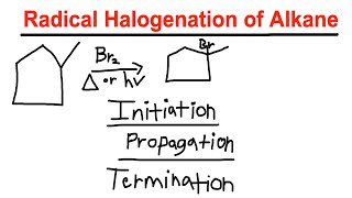 Radical Hydrohalogenation  Initiation Propagation Termination  Organic Chemistry [upl. by Aruabea]