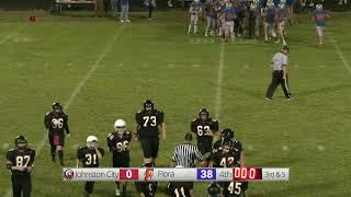 Flora vs Johnston City Jr Football League [upl. by Anaujnas]