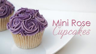 Mini Rose Cupcake  Piping Technique Tutorial [upl. by Cleary]