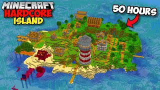 I Survived 50 HOURS On An ISLAND in Minecraft Hardcore FULL MOVIE [upl. by Denie]