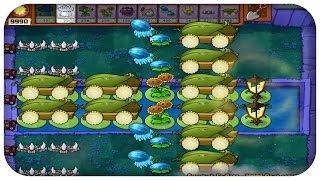 Ladderless Setup for Yellow Poland  Plants vs Zombies Survival Fog Endless  Flag 10000 [upl. by Bendick866]