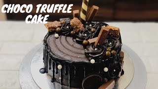 Dark Chocolate Truffle Cake  Choco Truffle Cake Step by Step  Chocolate Truffle Cake Decoration [upl. by Riley911]