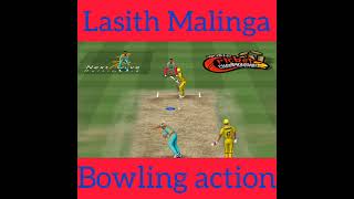 Lasith Malinga bowling action in wcc2 Cricket [upl. by Sunev]