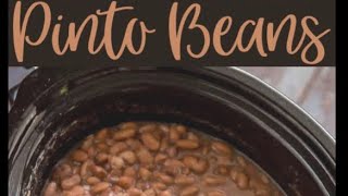 Southern Pinto Beans Recipe [upl. by Mathilda424]