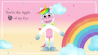 CUPPY CAKE SONG ANIMATED  UNICORN IN WONDER LANDYOU ARE MY HUNEY BUNCH LUCKY UNICORN [upl. by Ajiat578]