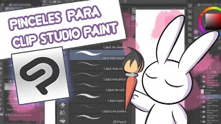 TODO SOBRE PINCELES DE CLIP STUDIO PAINT DESCARGAR E IMPORTAR PINCELES GRATIS  VERÓNICA MG [upl. by Ellehciram]