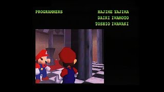 Super Mario 64 19950729 Beta  The End Staff Roll [upl. by Adlog312]