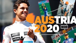 Lando Norris reacts to his debut F1 podium in Austria [upl. by Leamsi104]