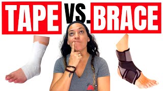 What Is The Best Ankle Support For A Game  Ankle Brace vs Ankle Tape [upl. by Araec52]