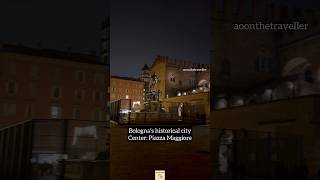 Bologna at Night ❤️  Historical Piazza Maggiore bologna gna [upl. by Teevens946]