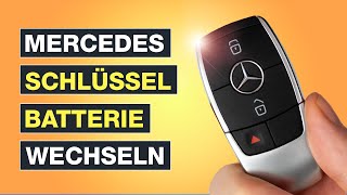 Mercedes Schlüssel Batterie wechseln ✅ Ganz ohne Werkzeug – Testventure [upl. by Eisoj]