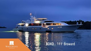 111 3383m Broward Yacht XOXO [upl. by Osnofedli]