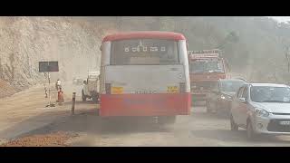 road Mangalore  Bangalore Periyashanthi  Addhole work update [upl. by Adim]