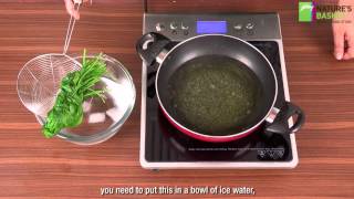 How To Blanch Spinach  The Healthy Way by Natures Basket [upl. by Towill942]