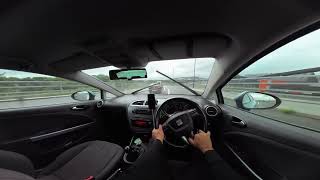 POV DRIVING A REMAPPED SEAT LEON 16 TDI 5 SPEED MANUAL DIESEL POWER [upl. by Lexa]