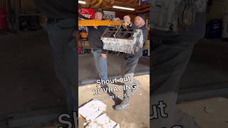 LS engine block is heavy mechanic auto carsofyoutube mechaniclife lsswap ls car automotive [upl. by Aiduan]