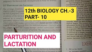 Class 12 biology chapter 3part 10parturition and lactationby study with farru [upl. by Sekoorb]