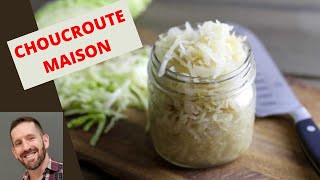 CHOUCROUTE MAISON RECETTE FACILE ET ÉCONOMIQUE lactofermentation du chou Tutoriel facile [upl. by Alene]