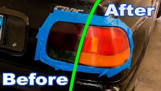 How to Restore a Tinted  Smoked Tail Light [upl. by Ramhaj811]