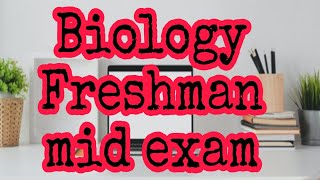 BIOLOGY FRESHMAN MID EXAM OTHER HEALTH 30 QUESTIONS WITH ANSWERS [upl. by Romalda]