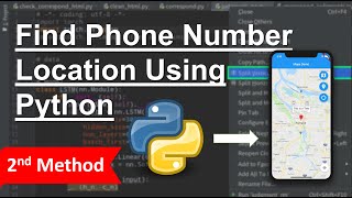 Python Project  How to track someone location with phone number  Google Map [upl. by Nered571]