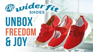 DB Wider Fit Shoes  Unbox Freedom And Joy [upl. by Pincince]