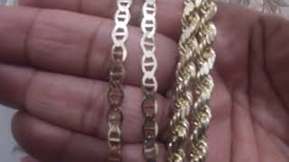 7MM ROPE CHAIN amp 5MM MARINER CHAIN COMPARISON [upl. by Melody135]