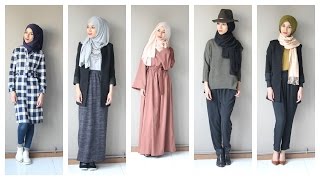 Une semaine dOOTD Hijab avec Jennahboutique [upl. by Amees18]