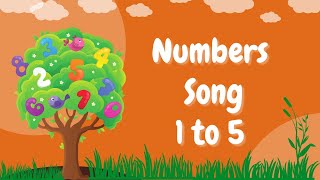 Numbers Song  Counting 1  5  Songs amp Rhymes for Toddlers amp Kids  Educational video for Kids [upl. by Mackintosh94]