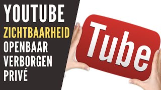 YOUTUBE ZICHTBAARHEID INSTELLINGEN  Openbaar verborgen en privé uitgelegd tutorial [upl. by Mahsih]